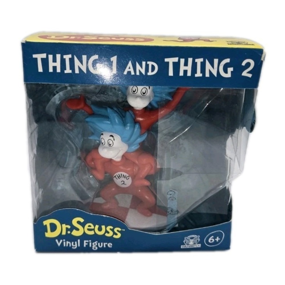 Dr. Seuss Thing 1 & Thing 2 Vinyl Figure Collectible Toy 4.5"